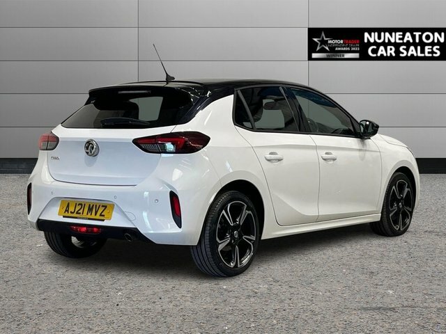 Vauxhall Corsa 1.2 Turbo Sri Premium Hatchback AJ21MVZ White #3