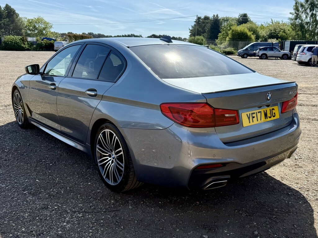 BMW 5 Series 2.0 520D M Sport Saloon 2017 YF17WJG Blue #5