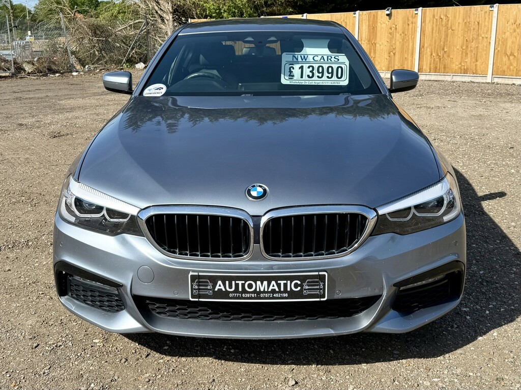 BMW 5 Series 2.0 520D M Sport Saloon 2017 YF17WJG Blue #2