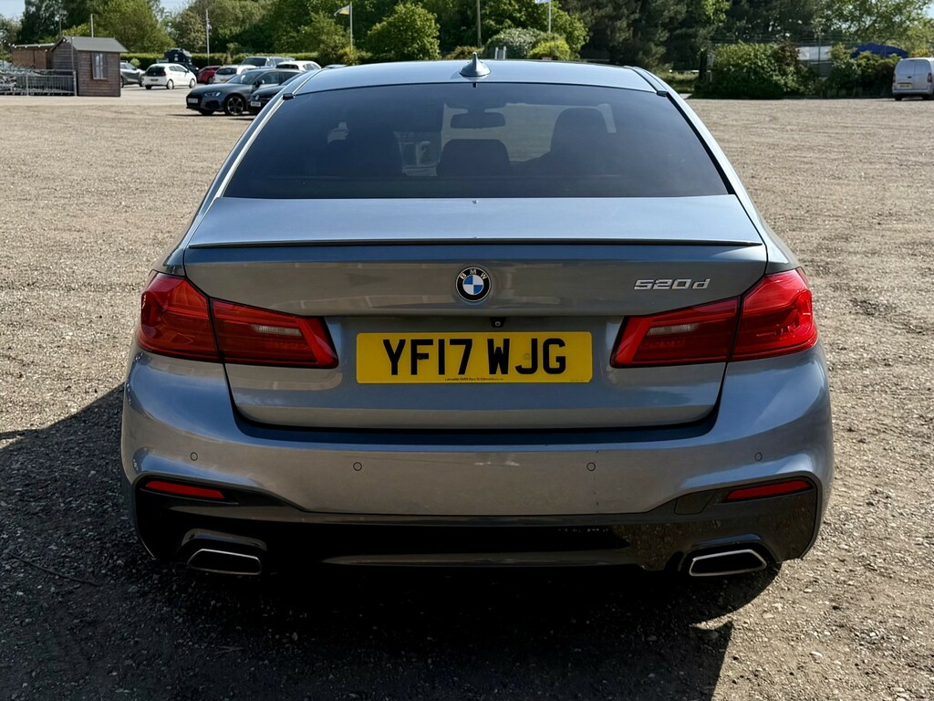 BMW 5 Series 2.0 520D M Sport Saloon 2017 YF17WJG Blue #6