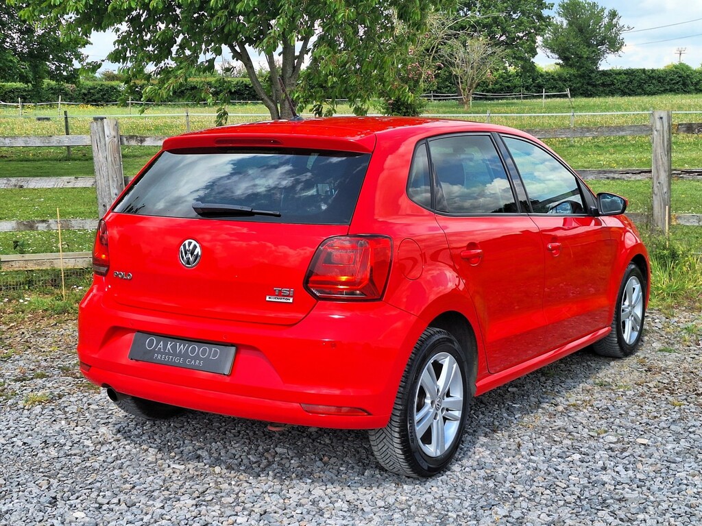 Volkswagen Polo Hatchback 1.2 Tsi Bluemotion Tech Match Edition 2 YL17XKW Red #3