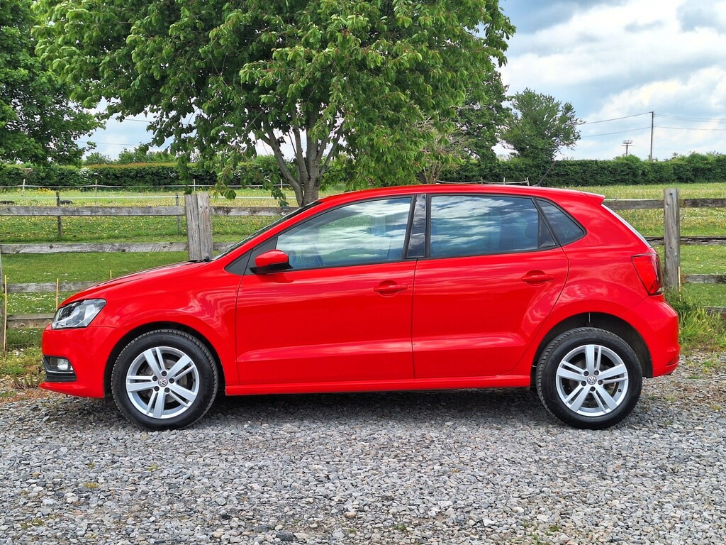 Volkswagen Polo Hatchback 1.2 Tsi Bluemotion Tech Match Edition 2 YL17XKW Red #2