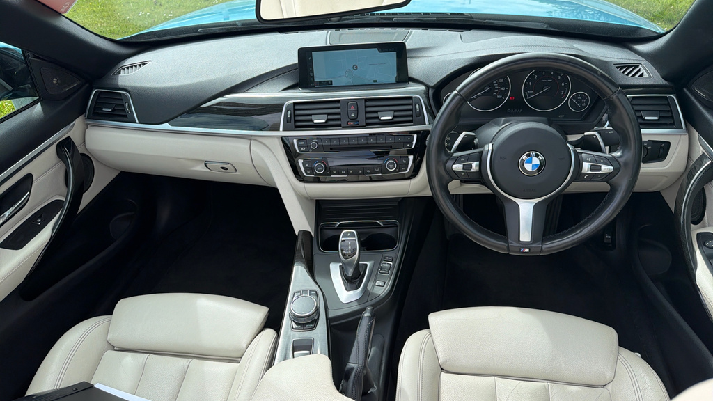 BMW 4 Series 2.0 420I M Sport Convertible Euro CV67CZN Blue #5