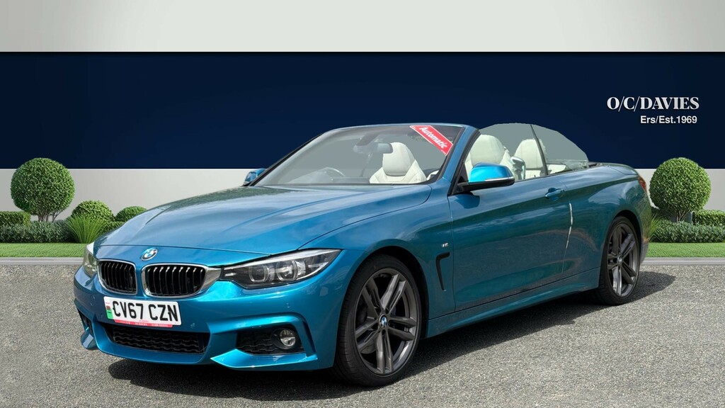 BMW 4 Series 2.0 420I M Sport Convertible Euro CV67CZN Blue #4