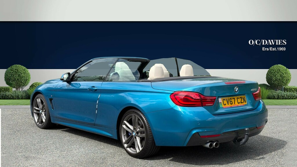 BMW 4 Series 2.0 420I M Sport Convertible Euro CV67CZN Blue #3