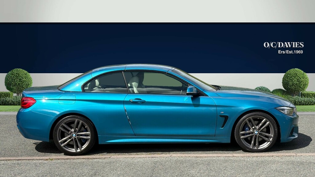 BMW 4 Series 2.0 420I M Sport Convertible Euro CV67CZN Blue #2