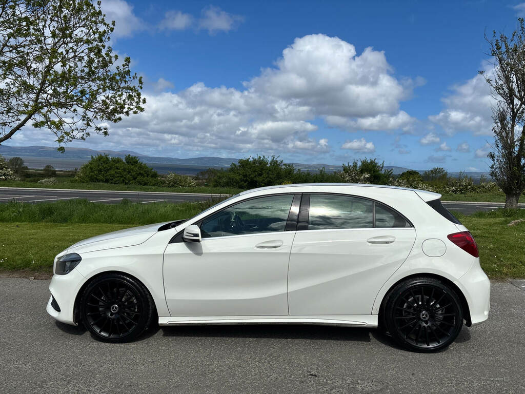 Mercedes-Benz A Class A180d Amg Line WG67FKO White #3