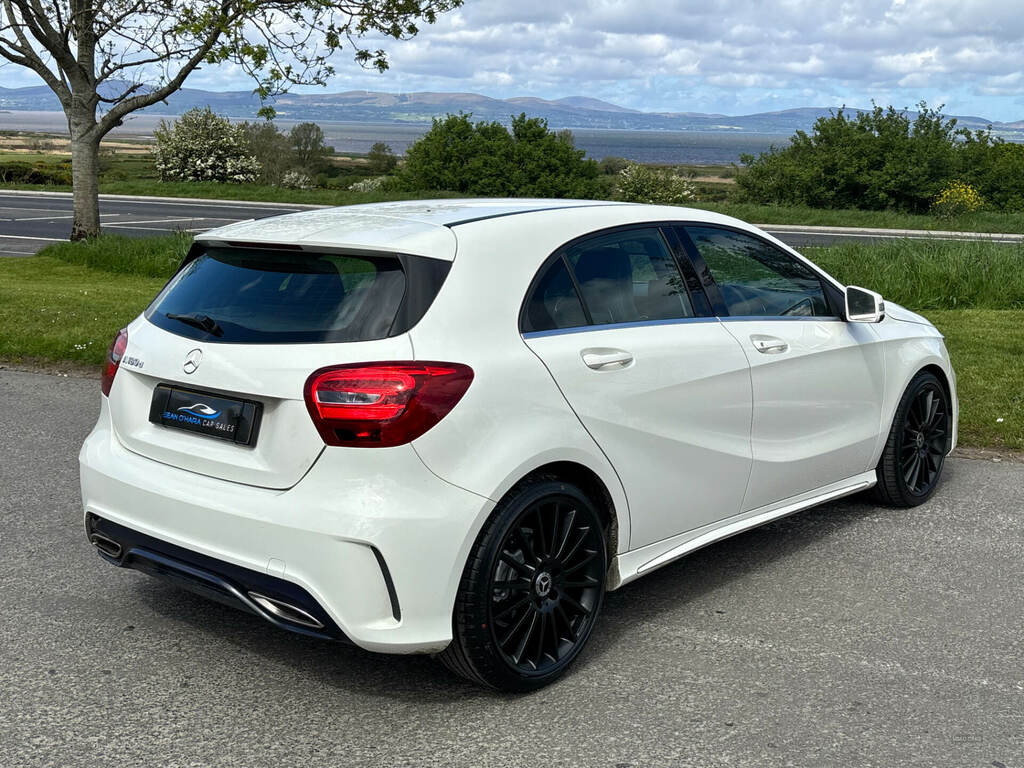 Mercedes-Benz A Class A180d Amg Line WG67FKO White #5