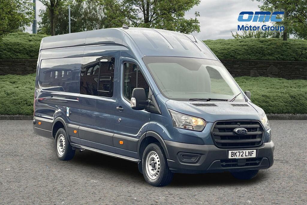 Ford Transit Custom 2.0 Ecoblue Hybrid 130Ps H3 Leader Van BK72LNF Blue #2
