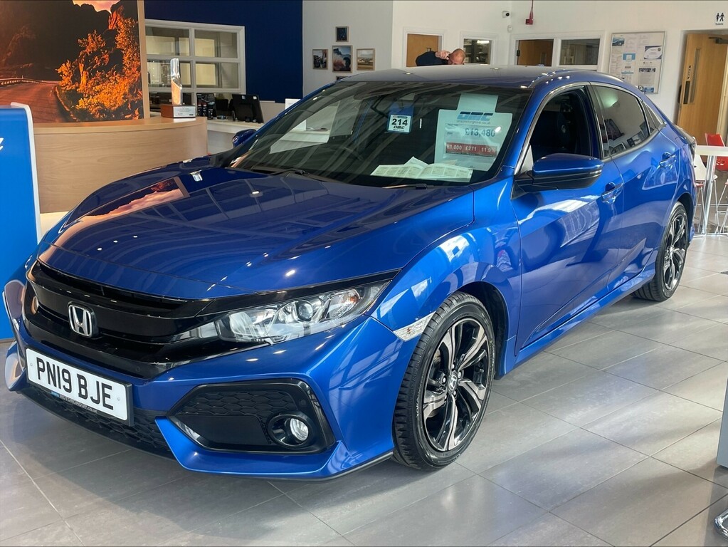 Honda Civic 1.0 Vtec Turbo 126 Sr Cvt PN19BJE Blue #6