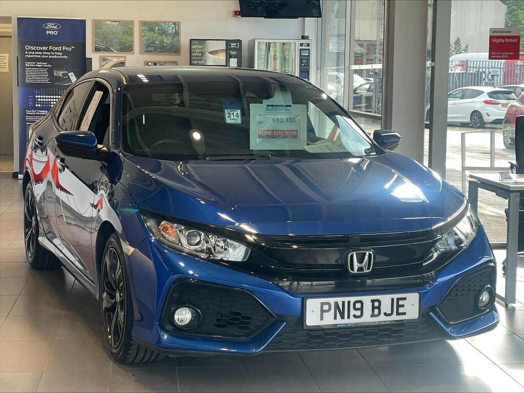 Honda Civic 1.0 Vtec Turbo 126 Sr Cvt PN19BJE Blue #2