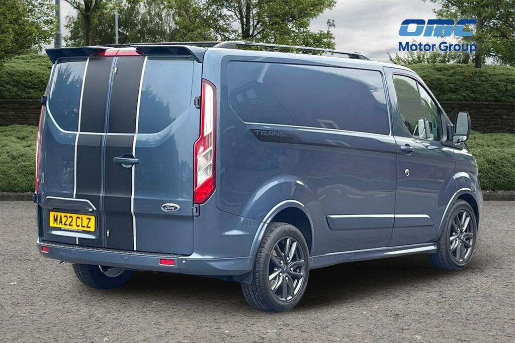 Ford Transit Custom 2.0 Ecoblue 185Ps Low Roof Sport Van MA22CLZ Blue #4