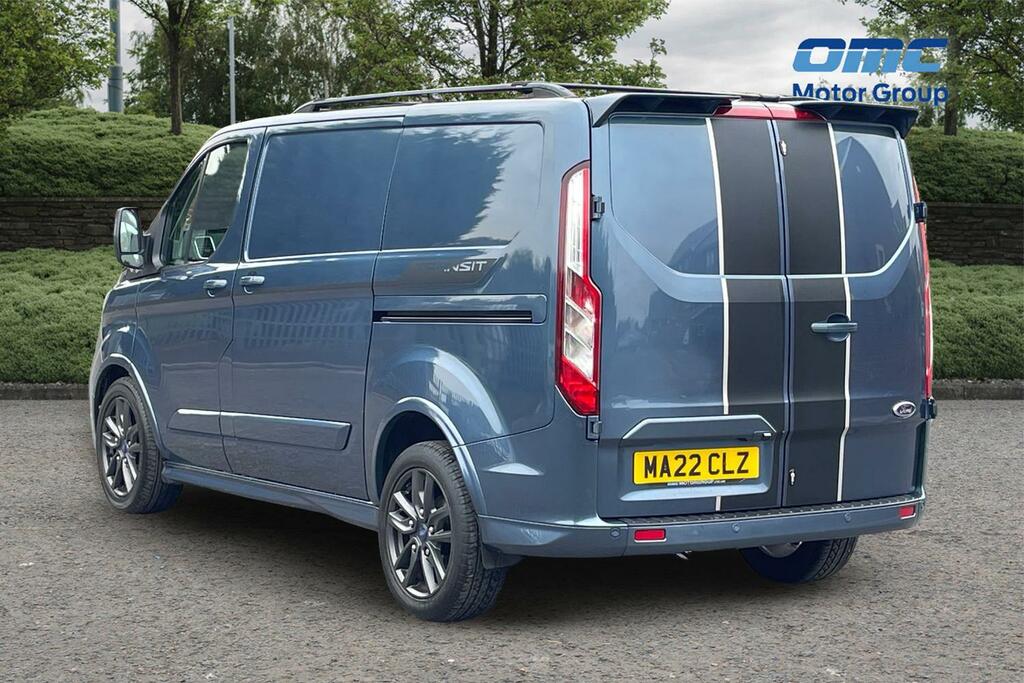 Ford Transit Custom 2.0 Ecoblue 185Ps Low Roof Sport Van MA22CLZ Blue #3