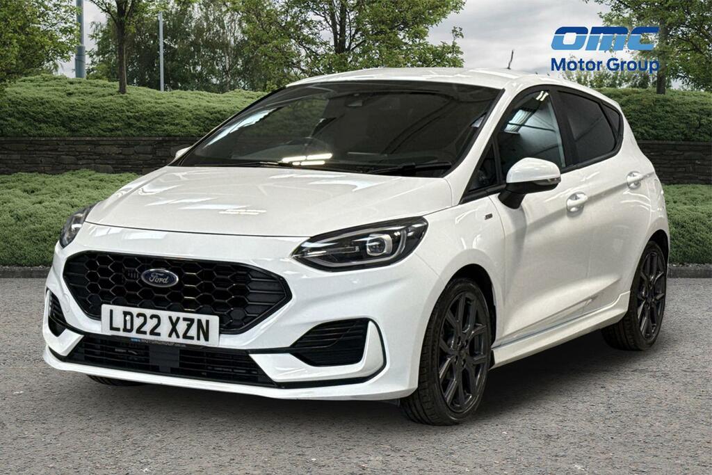 Ford Fiesta 1.0 Ecoboost Hybrid Mhev 125 St-line LD22XZN White #2