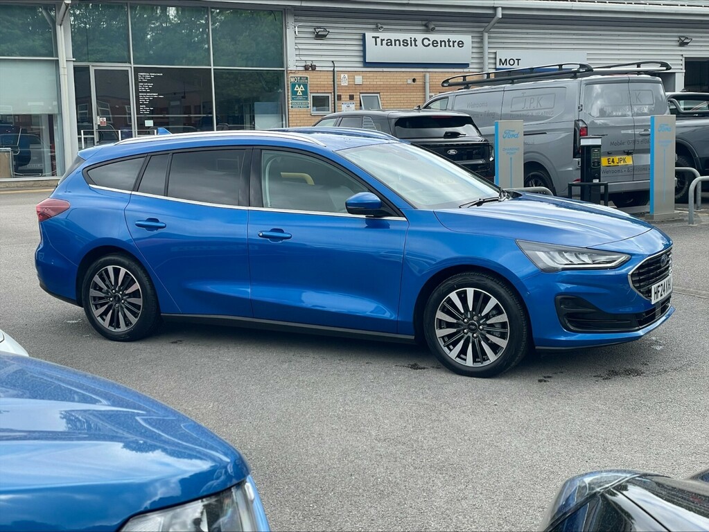 Ford Focus 1.0 Ecoboost Hybrid Mhev 155 Titanium X Blue #3