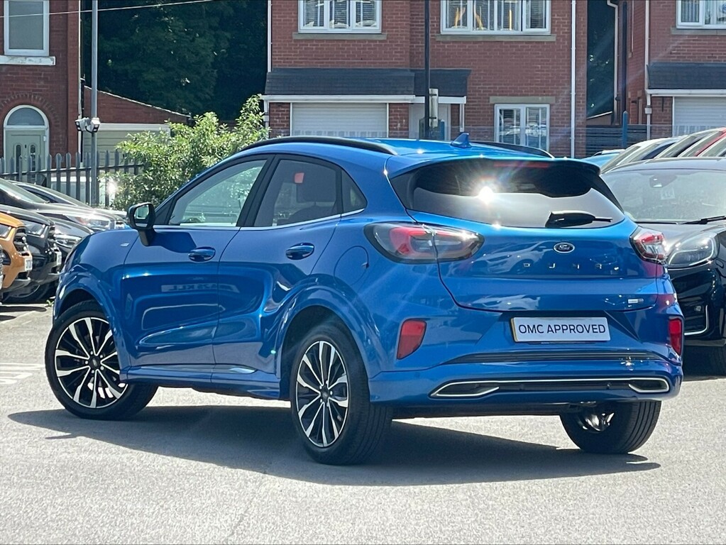 Ford Puma 1.0 Ecoboost Hybrid Mhev 155 St-line Vignale YUI7490 Blue #3