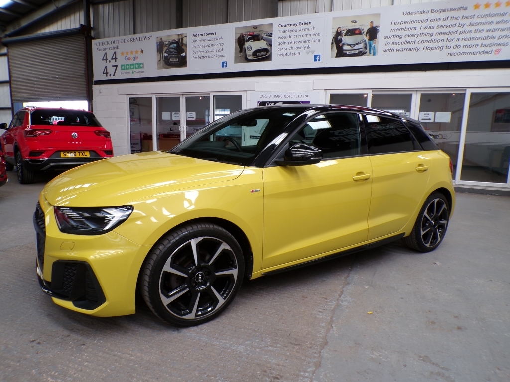Audi A1 1.5 Sportback Tfsi S Line Style Edition SR70FBJ Yellow #3