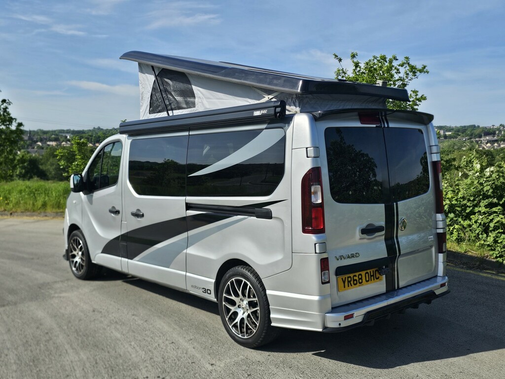 Vauxhall Vivaro 1.6 Cdti Sportive Pop Top Campervan YR68OHC Silver #3