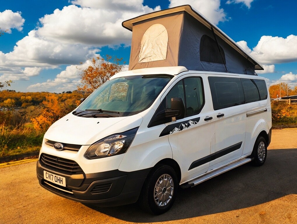 Ford Transit Custom 2.0 Tdci Pop Top Campervan CV17OHH White #4