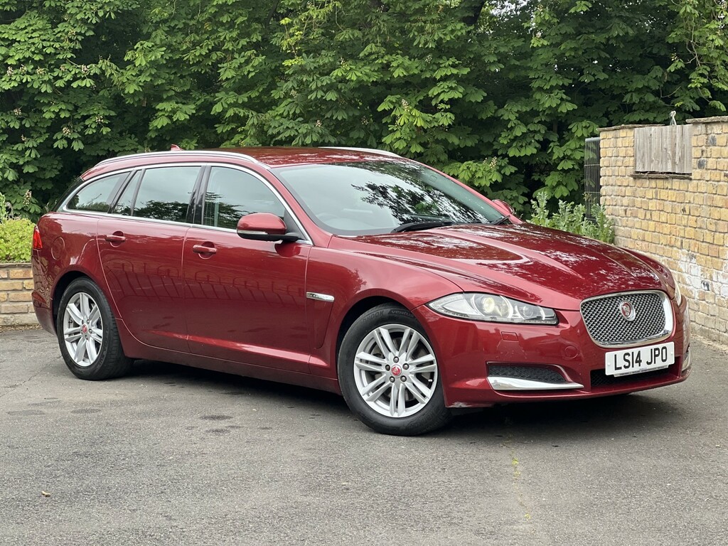 Jaguar XF Estate 2.2 D Luxury 2014 LS14JPO Red #2