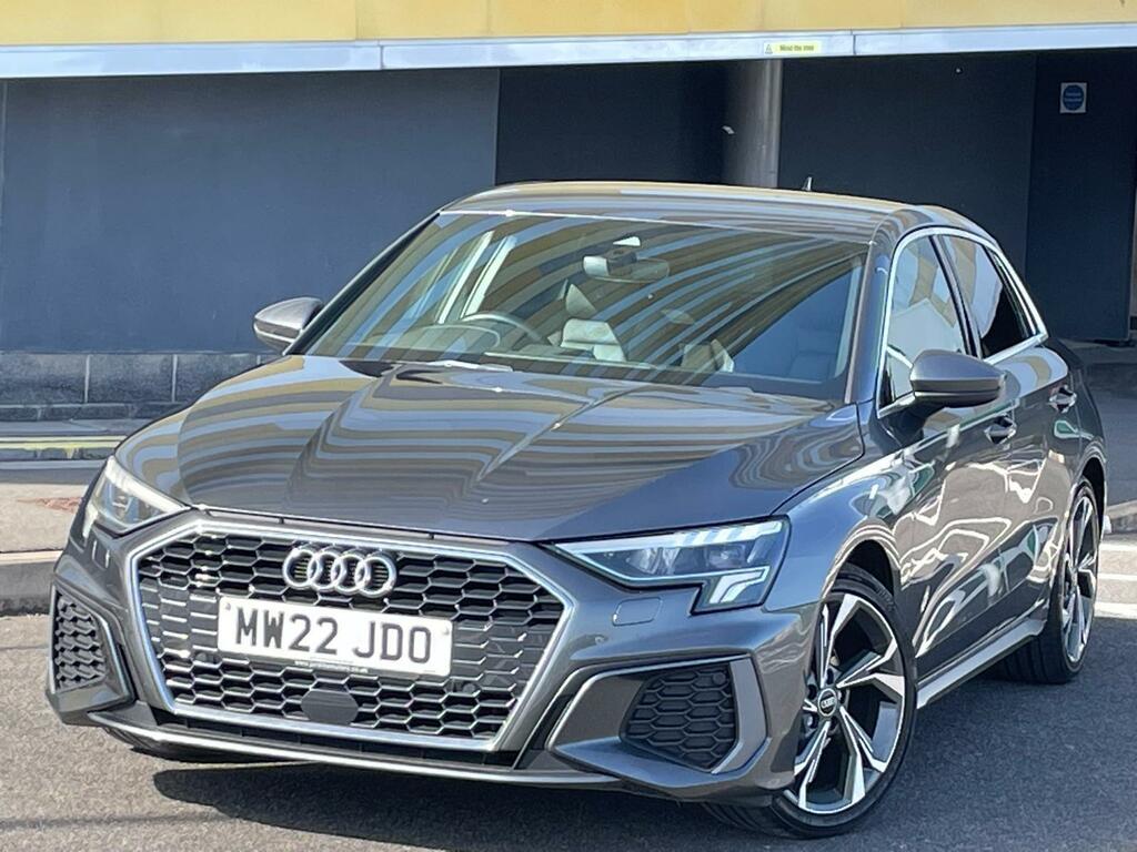 Audi A3 1.5 Tfsi 35 S Line Sportback S Tronic E MW22JDO Grey #2