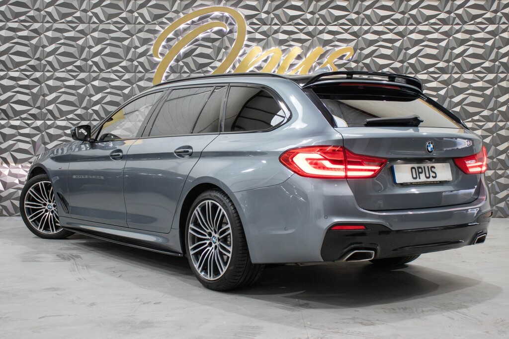 BMW 5 Series 2.0 520D M Sport Touring RV18DTU Blue #6