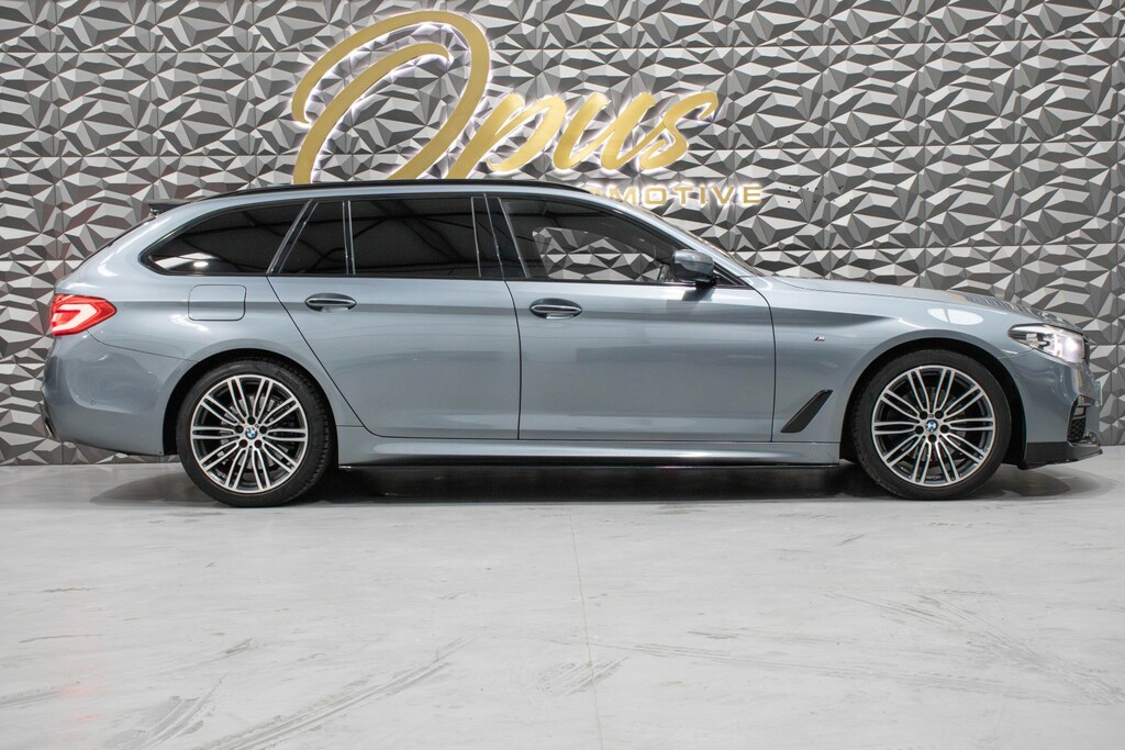 BMW 5 Series 2.0 520D M Sport Touring RV18DTU Blue #2