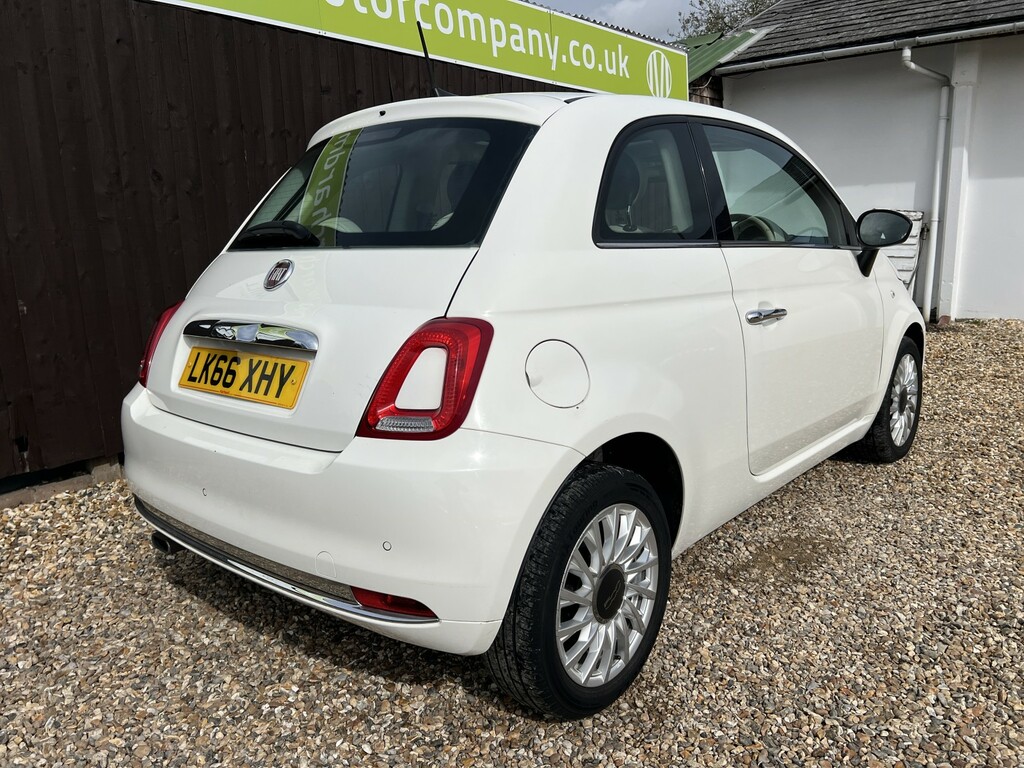 Fiat 500 Hatchback 1.2 500 My17 1.2 69Hp Lounge 2016 LK66XHY White #6