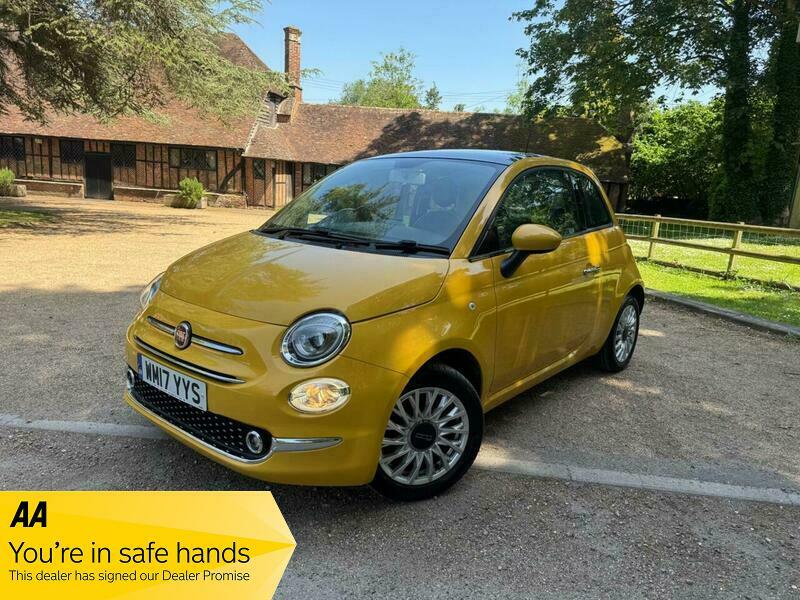 Fiat 500 1.2 Lounge Euro 6 Yellow