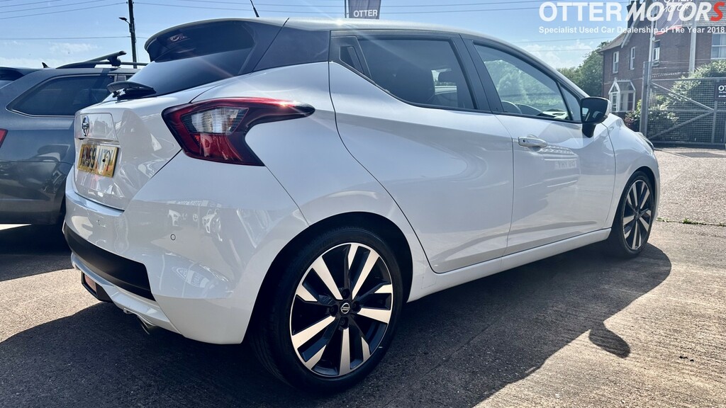 Nissan Micra Hatchback 1.0 Dig-t Tekna White #4