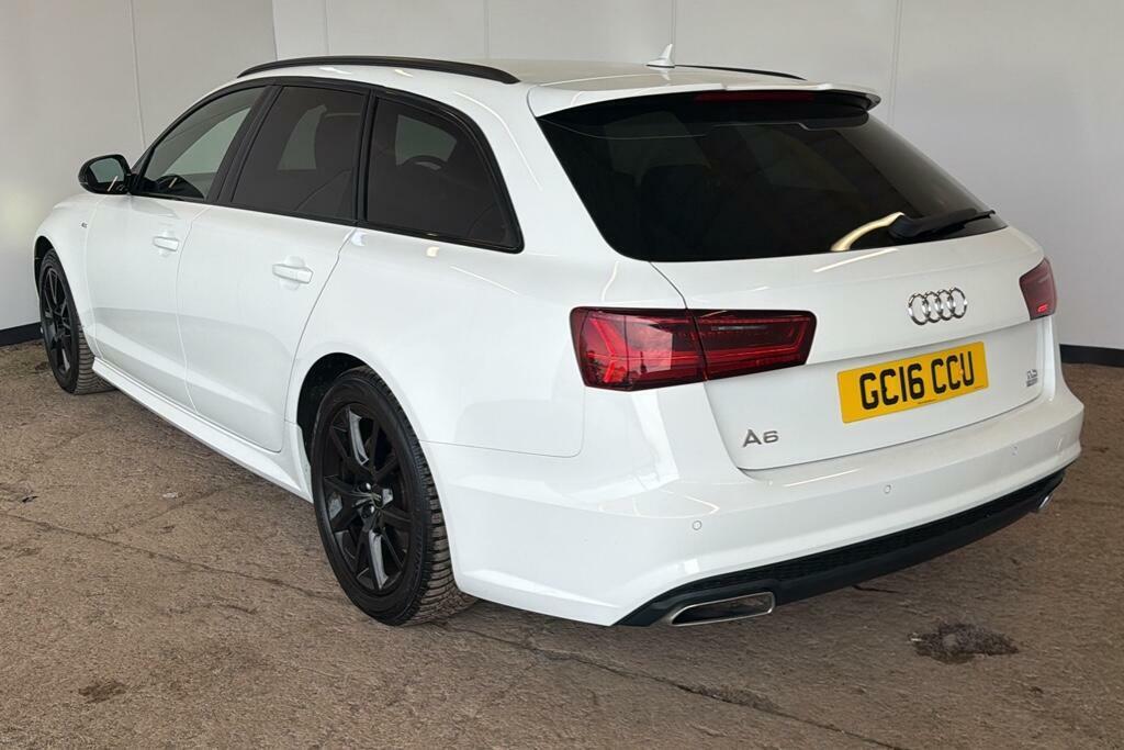 Audi A6 2.0 Tdi Ultra Black Edition Estate S Tr White #2