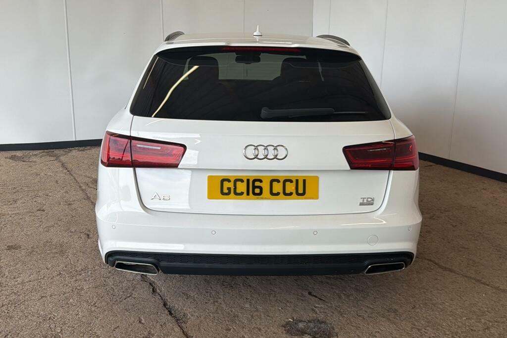 Audi A6 2.0 Tdi Ultra Black Edition Estate S Tr White #6
