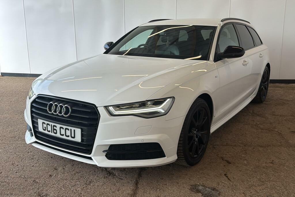 Audi A6 2.0 Tdi Ultra Black Edition Estate S Tr White #3