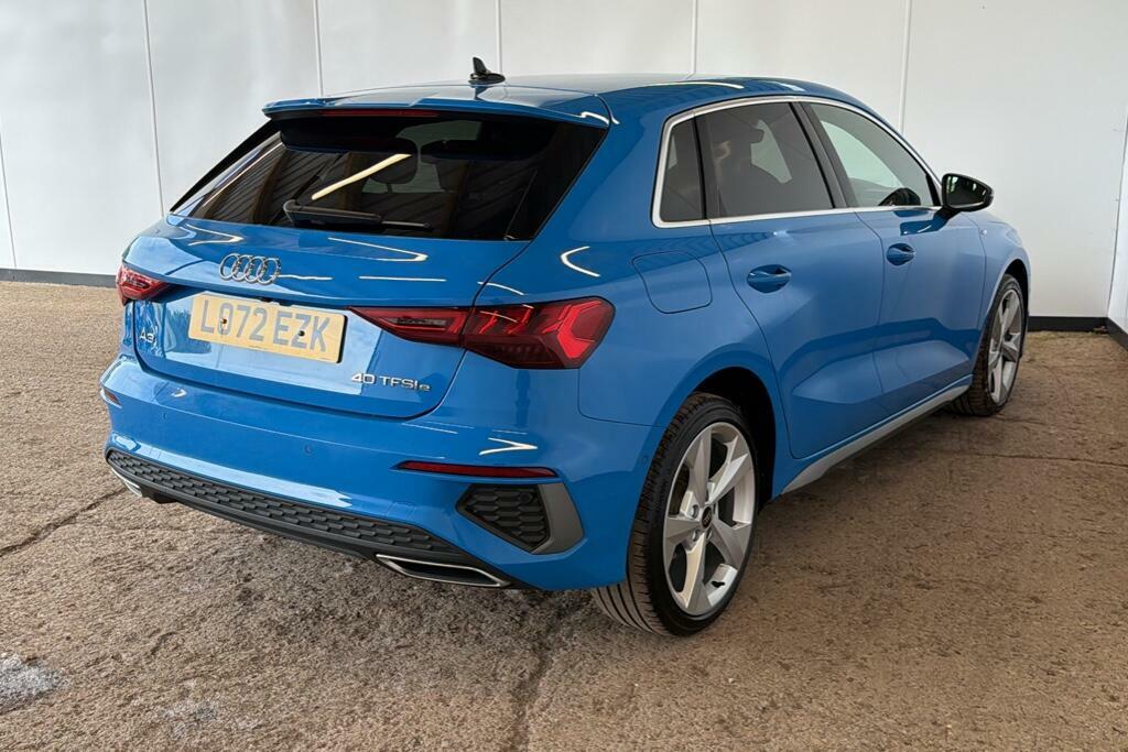 Audi A3 1.4 Tfsie 40 S Line Sportback Plug-in H LO72EZK Blue #4