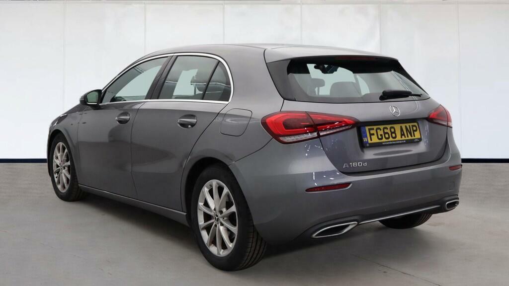 Mercedes-Benz A Class 1.5 A180d Sport Hatchback 7G-dct Euro 6 FG68ANP Grey #2