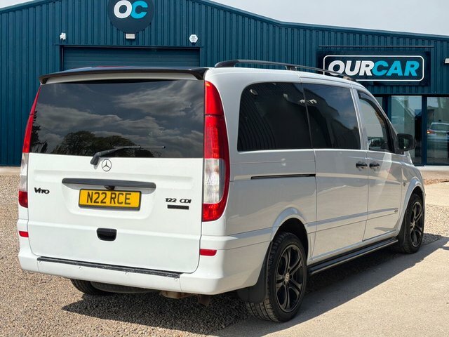 Mercedes-Benz Vito 2014 3.0 122 Cdi Dualiner Sport Panel Van Dies White #3
