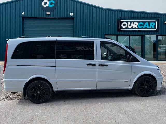 Mercedes-Benz Vito 2014 3.0 122 Cdi Dualiner Sport Panel Van Dies White #2