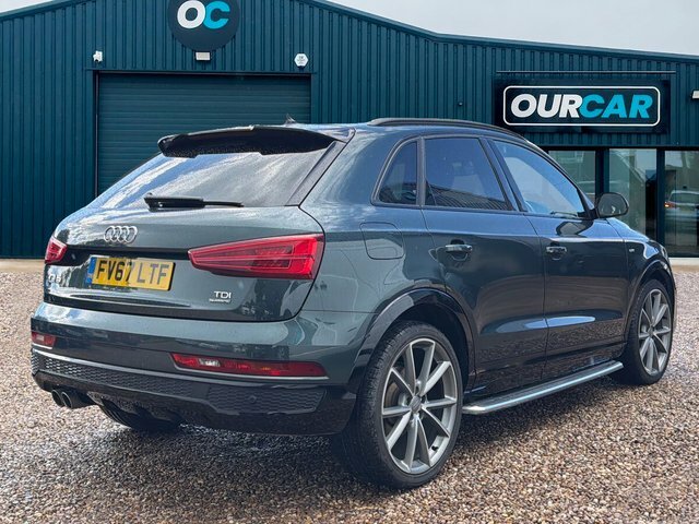 Audi Q3 2017 2.0 Tdi Black Edition Suv Q FV67LTF Green #3