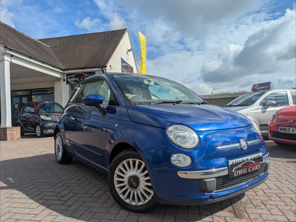 Fiat 500 1.2 Lounge Hatchback Euro 5 Ss Blue