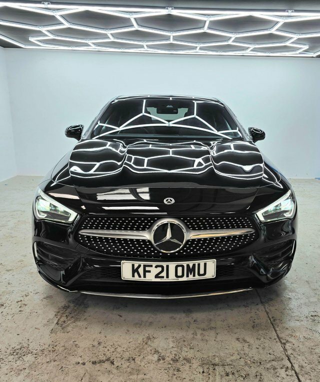 Mercedes-Benz CLA Class 2021 1.3 Cla180 Amg Line Premium Plus 2 Coupe 7G Black #2