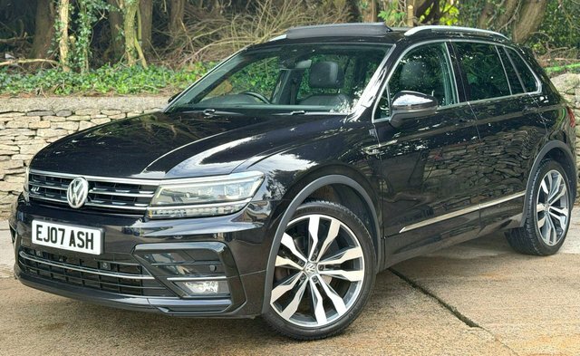 Volkswagen Tiguan 2018 2.0 Tdi R-line Euro 6 Ss EJ07ASH Black #3