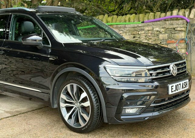 Volkswagen Tiguan 2018 2.0 Tdi R-line Euro 6 Ss EJ07ASH Black #6