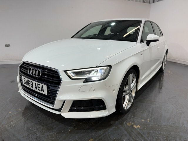 Audi A3 1.0 Tfsi 30 S Line Sportback S Tronic E SM68AEA White #3