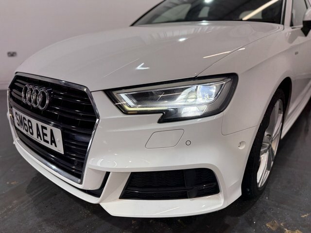 Audi A3 1.0 Tfsi 30 S Line Sportback S Tronic E SM68AEA White #4