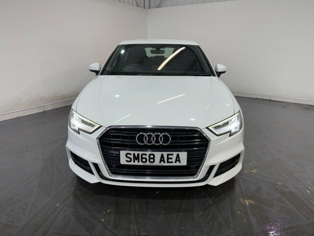 Audi A3 1.0 Tfsi 30 S Line Sportback S Tronic E SM68AEA White #2