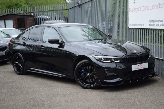 BMW 3 Series 2021 2.0 320D Mht M Sport Saloon Hybrid YB21DJU Black #4