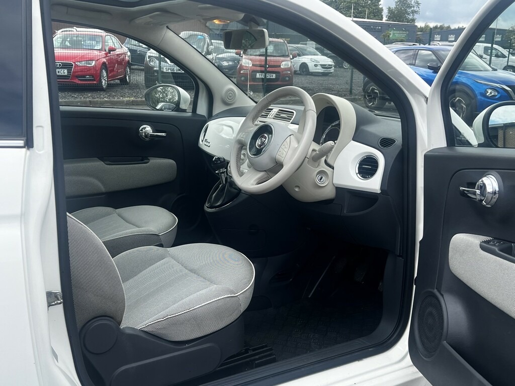 Fiat 500 Hatchback 1.2 500 1.2 Lounge Start Stop 2009 NL59XUV White #4