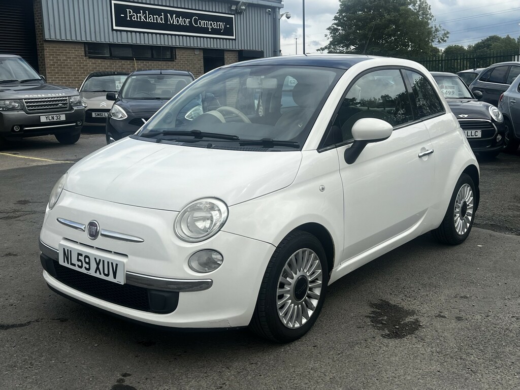 Fiat 500 Hatchback 1.2 500 1.2 Lounge Start Stop 2009 White