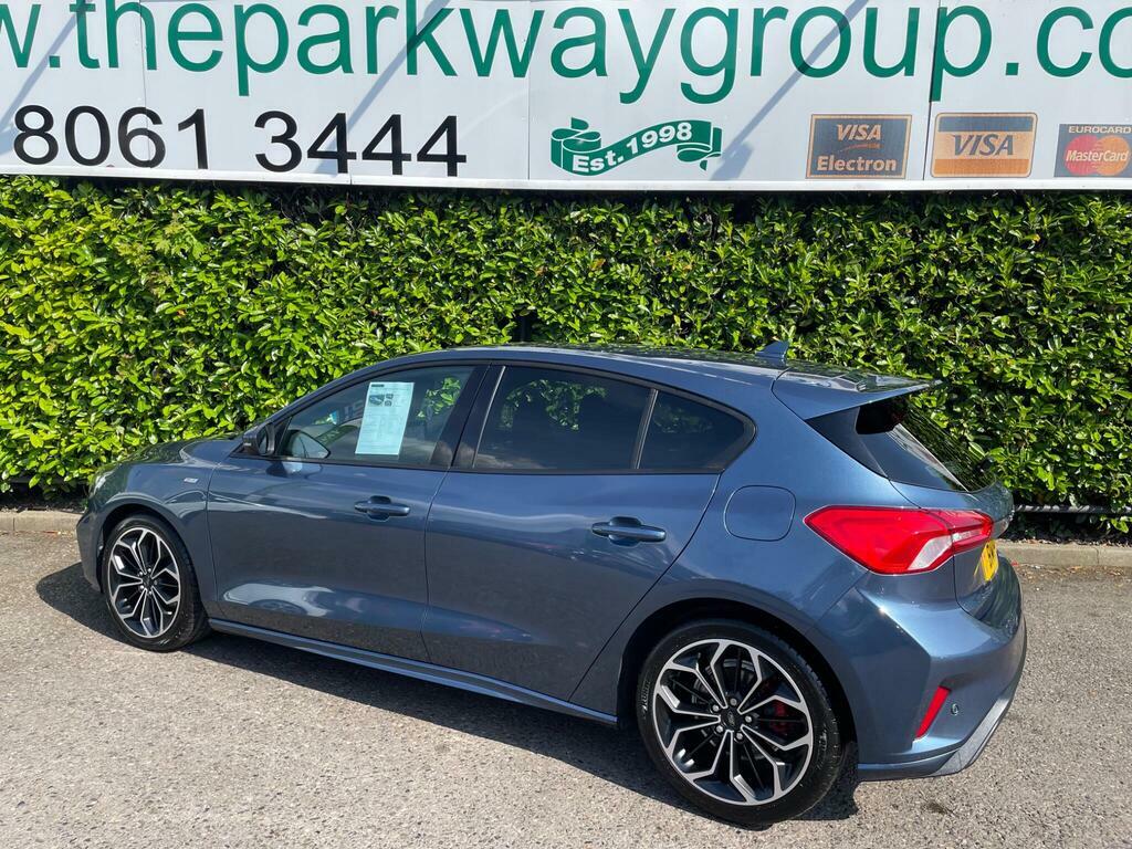 Ford Focus 1.0T Ecoboost St-line X Euro 6 S S BM19NZK Blue #4