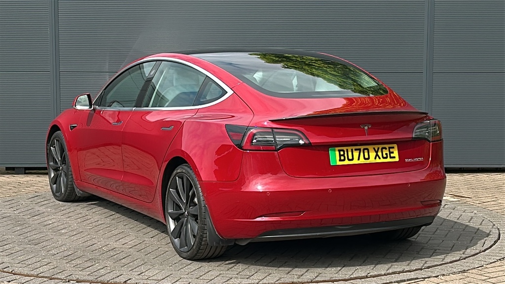 Tesla Model 3 Performance Awd Performance Upgrade 45 BU70XGE Red #3